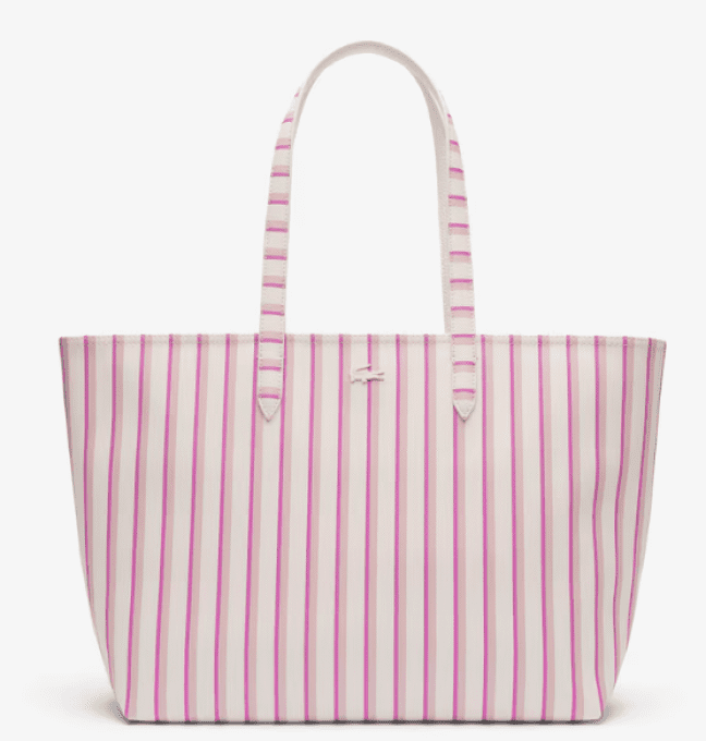 Sac cabas Lacoste Anna zippée réversible rose